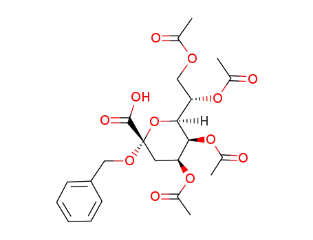 (+/-)-4,5,7,8-tetra-O-acetyl-2-O-benzyl-3-deoxy-D-manno-2-octulopyranosonate
