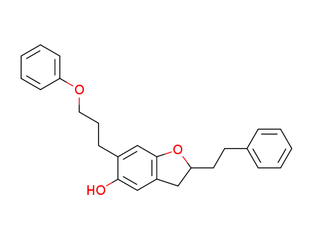 2,3-Dihydro-6-(3-phenoxypropyl)-2-(2-phenylethyl)-5-benzofuranol