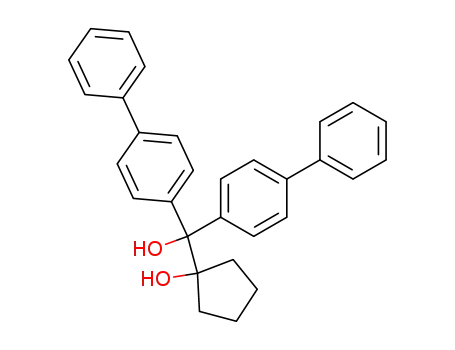 Molecular Structure of 98509-39-8 (dibiphenylyl-1-(1-hydroxy-1-cyclopentyl)carbinol)