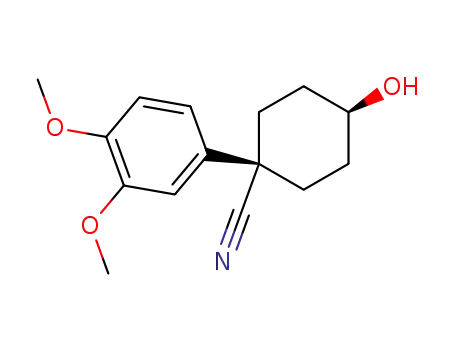 1-(3,4-dimethoxyphenyl)-t-4-hydroxy-r-1-cyclohexanecarbonitrile