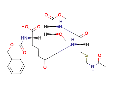 δ-<N-(benzyloxycarbonyl)-L-α-(aminoadipyl)>-S-(acetamidomethyl)-L-cysteinyl-o-methyl-D-allothreonine methyl ester