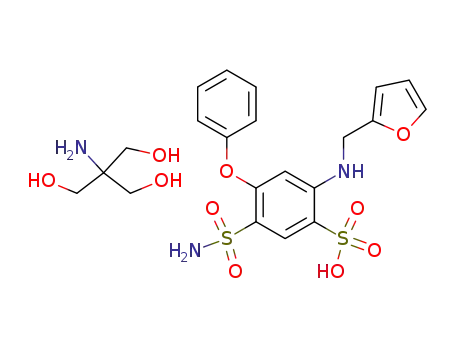 2-[(Furan-2-ylmethyl)-amino]-4-phenoxy-5-sulfamoyl-benzenesulfonic acid; compound with 2-amino-2-hydroxymethyl-propane-1,3-diol