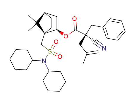 (R)-2-Benzyl-2-cyano-4-methyl-pent-4-enoic acid (1S,2R,4R)-1-[(dicyclohexylsulfamoyl)-methyl]-7,7-dimethyl-bicyclo[2.2.1]hept-2-yl ester