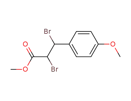 2,3-dibromo-3-(4-methoxyphenyl)propionic acid methyl ester
