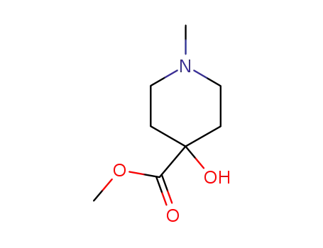 Molecular Structure of 21667-71-0 (1-METHYL-4-HYDROXY-PIPERIDINE-4-DICARBOXYLIC ACID METHYL ESTER)