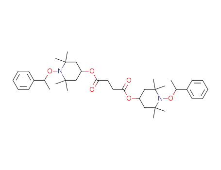 Butanedioic acid,
bis[2,2,6,6-tetramethyl-1-(1-phenylethoxy)-4-piperidinyl] ester