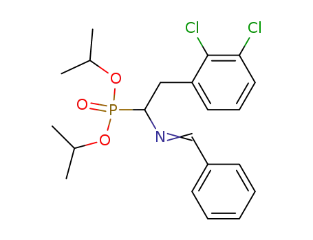 (2-(2,3-Dichloro-phenyl)-1-{[1-phenyl-meth-(E)-ylidene]-amino}-ethyl)-phosphonic acid diisopropyl ester