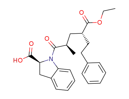1-<(2R,4R)-4-(ethoxycarbonyl)-2-methyl-4-(2-phenylethyl)butyryl>indoline-2(S)-carboxylic acid