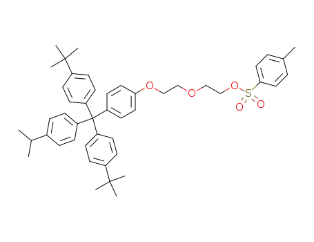 Toluene-4-sulfonic acid 2-(2-{4-[bis-(4-tert-butyl-phenyl)-(4-isopropyl-phenyl)-methyl]-phenoxy}-ethoxy)-ethyl ester