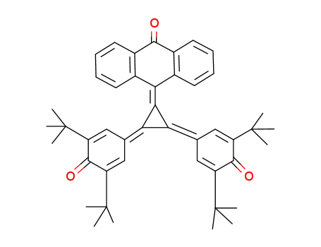 Molecular Structure of 69828-92-8 (10-[2,3-Bis[3,5-bis(1,1-dimethylethyl)-4-oxo-2,5-cyclohexadien-1-ylidene]cyclopropylidene]anthracen-9(10H)-one)