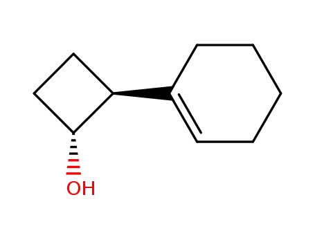 Molecular Structure of 76042-42-7 (Cyclobutanol, 2-(1-cyclohexen-1-yl)-, (1R,2R)-rel-)