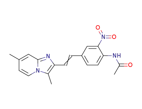 N-{4-[(E)-2-(3,7-Dimethyl-imidazo[1,2-a]pyridin-2-yl)-vinyl]-2-nitro-phenyl}-acetamide