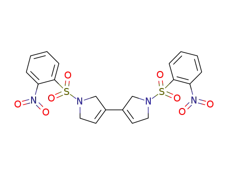 Molecular Structure of 1127306-95-9 (1,1'-bis(2-nitrophenylsulfonyl)-2,2',5,5'-tetrahydro-1H,1'H-3,3'-bipyrrole)