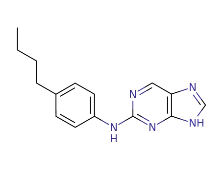 Molecular Structure of 104715-67-5 (N-(4-butylphenyl)-7H-purin-2-amine)