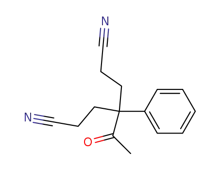 Molecular Structure of 1146-14-1 (4-acetyl-4-phenylheptanedinitrile)