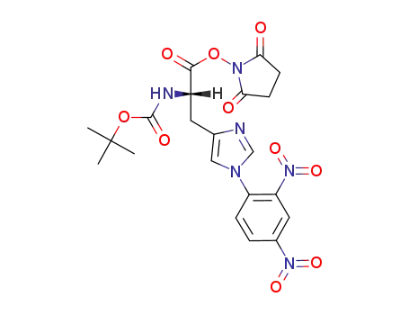 Molecular Structure of 50439-81-1 (Boc-His(DNP)-ONSu)