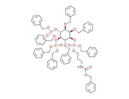 benzyl N-Cbz-3-amino-1-propyl 1-<2,3,6-tri-O-benzyl-4,5-bis(dibenzylphospho)-myo-inosityl> phosphate