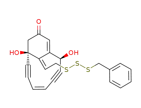 1,8-dihydroxy-13-<(E)-2-<(phenylmethyl)trithio>ethylidene>bicyclo<7.3.1>trideca-4,9-diene-2,6-diyn-11-one