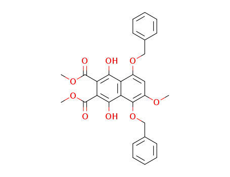 2,3-Naphthalenedicarboxylic acid,
1,4-dihydroxy-6-methoxy-5,8-bis(phenylmethoxy)-, dimethyl ester