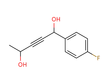 1-(p-fluorophenyl)pent-2-yne-1,4-diol