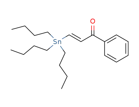 Molecular Structure of 142896-16-0 (2-Propen-1-one, 1-phenyl-3-(tributylstannyl)-, (E)-)