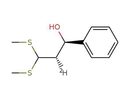 <αS(R)>-α-<2,2-bis(methylthio)ethyl-1-d>benzenemethanol