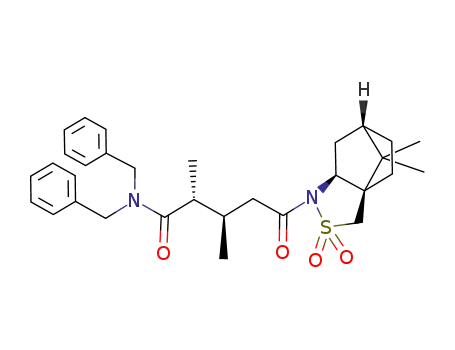 (2R,3R)-5-((1R,5S,7S)-10,10-Dimethyl-3,3-dioxo-3λ<sup>6</sup>-thia-4-aza-tricyclo[5.2.1.0<sup>1,5</sup>]dec-4-yl)-2,3-dimethyl-5-oxo-pentanoic acid dibenzylamide