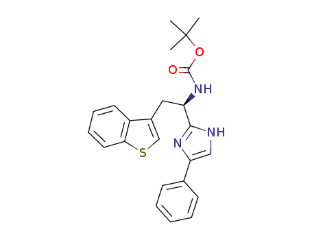 tert-butyl (1R)-2-(1-benzothiophen-3-yl)-1-(4-phenyl-1H-imidazol-2-yl)ethylcarbamate