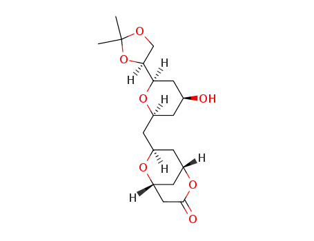 (1S,5R,7S)-7-[(2S,4S,6R)-6-((S)-2,2-Dimethyl-[1,3]dioxolan-4-yl)-4-hydroxy-tetrahydro-pyran-2-ylmethyl]-2,6-dioxa-bicyclo[3.3.1]nonan-3-one