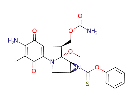 Molecular Structure of 109334-23-8 (7-amino-9a-methoxy-1a-(phenoxythiocarbonyl)mitosane)