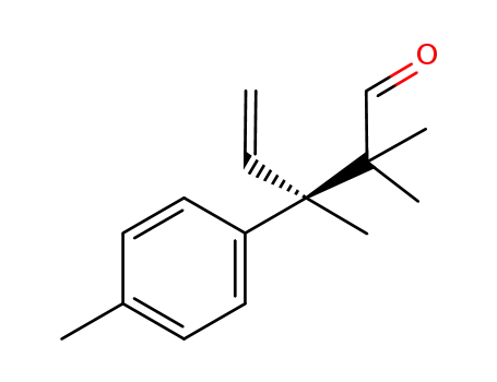 Molecular Structure of 105556-83-0 ((3R)-trimethyl-3-methyl-3-p-tolyl-2,2,3-4-pentanal)