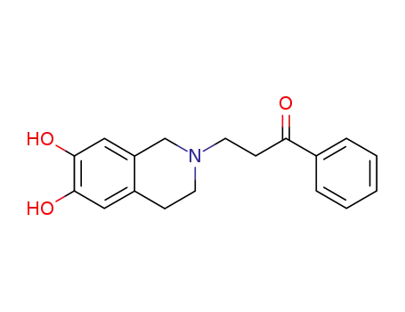 1-Propanone,
3-(3,4-dihydro-6,7-dihydroxy-2(1H)-isoquinolinyl)-1-phenyl-