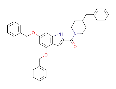 (4-benzylpiperidin-1-yl)-(4,6-dibenzyloxy-1H-indol-2-yl)-methanone