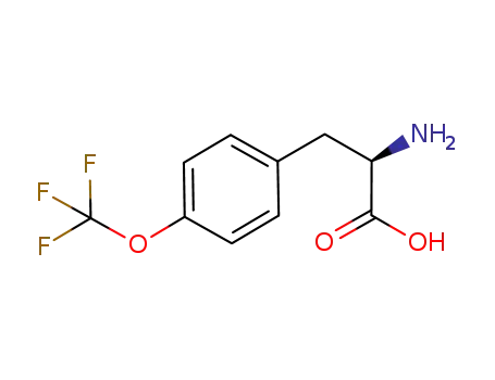 Molecular Structure of 1241677-90-6 ((2R)-2-AMINO-3-[4-(TRIFLUOROMETHOXY)PHENYL]PROPANOIC ACID)