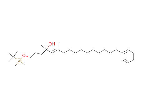 1-(<i>tert</i>-butyl-dimethyl-silanyloxy)-4,6-dimethyl-16-phenyl-hexadec-5-en-4-ol