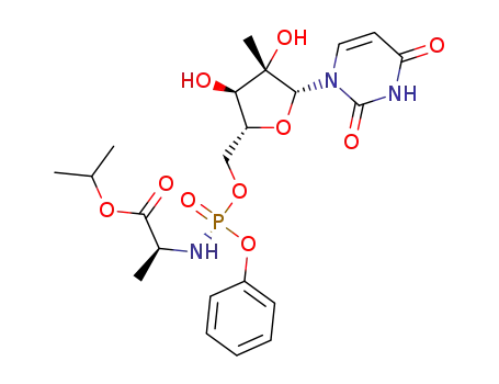 (S)-isopropyl 2-(((S)-(((2R,3R,4S,5R)-5-(2,4-dioxo-3,4-dihydropyrimidin-1(2H)-yl)-3,4-di-hydroxy-4-methyltetrahydrofuran-2-yl)methoxy)(phenoxy)phosphoryl)amino) propanoate