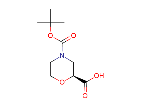 (2S)-4-[(2-methylpropan-2-yl)oxycarbonyl]morpholine-2-carboxylic acid;(S)-2,4-morpholinedicarboxylic acid 4-(1,1-dimethylethyl)ester;(S)-4-(tert-butoxycarbonyl)morpholine-2-carboxylic acid;(S)-Morphol