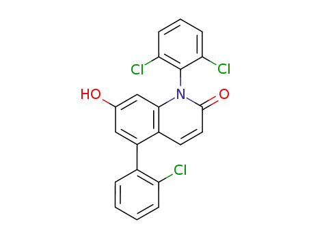 2(1H)-Quinolinone, 5-(2-chlorophenyl)-1-(2,6-dichlorophenyl)-7-hydroxy-