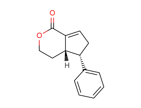 Molecular Structure of 332940-38-2 (5-phenyl-4,4',5,6-tetrahydro-3H-cyclopentapyran-1-one)