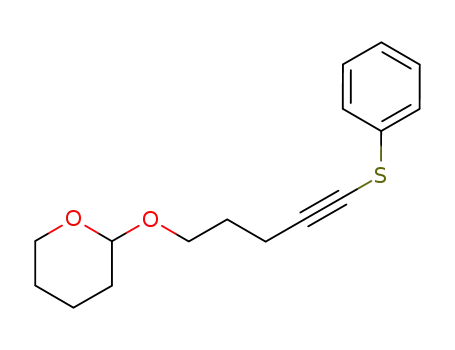 O-(2'-tetrahydropyranyl)-5-phenylthiopent-4-ynol