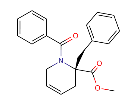 2-Pyridinecarboxylic acid,
1-benzoyl-1,2,3,6-tetrahydro-2-(phenylmethyl)-, methyl ester, (2R)-