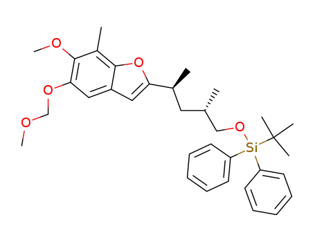 tert-Butyl-[(2S,4S)-4-(6-methoxy-5-methoxymethoxy-7-methyl-benzofuran-2-yl)-2-methyl-pentyloxy]-diphenyl-silane