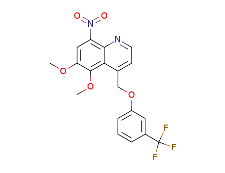 5,6-dimethoxy-8-nitro-4-<<m-(trifluoromethyl)phenoxy>methyl>quinoline