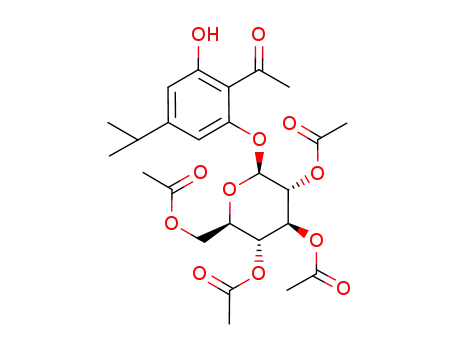 2',6'-dihydroxy-4'-iso-propylacetophenone 2'-O-(2,3,4,6-O-tetraacetyl)-β-D-glucopyranoside