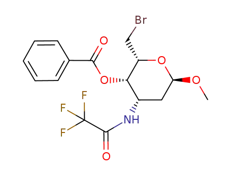 methyl 6-bromo-4-O-benzoyl-3-trifluoroacetamido-2,3,6-trideoxy-α-L-lyxo-hexopyranoside