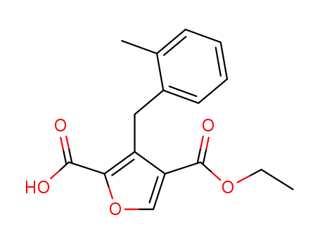 3-(2-methyl-benzyl)-furan-2,4-dicarboxylic acid 4-ethyl ester
