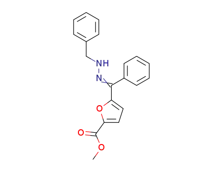 2-Furancarboxylic acid, 5-[phenyl[(phenylmethyl)hydrazono]methyl]-,
methyl ester