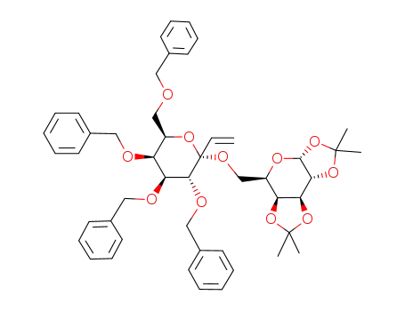 4,5,6,8-tetra-O-benzyl-1,2-dideoxy-α-D-galacto-oct-3-ulo-1-enopyranosyl-(3->6)-1,2:3,4-diisopropylidine-α-D-galactopyranose