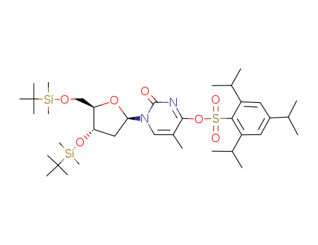 3',5'-bis-O-(t-Butyldimethylsilyl)-O4-(2,4,6-triisopropylphenylsulfonyl)thymidine