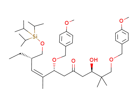 8-Dodecen-5-one,
3-hydroxy-1,7-bis[(4-methoxyphenyl)methoxy]-2,2,8-trimethyl-10-[[[tris(1
-methylethyl)silyl]oxy]methyl]-, (3R,7R,8Z,10S)-